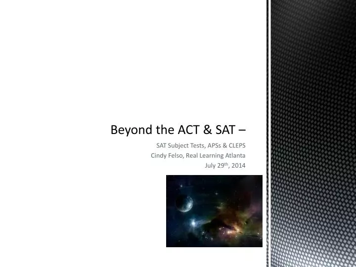 beyond the act sat
