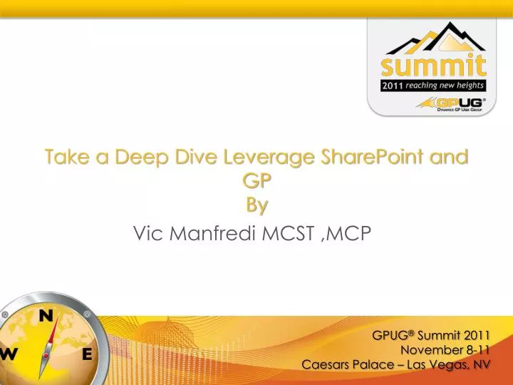 take a deep dive leverage sharepoint and gp by