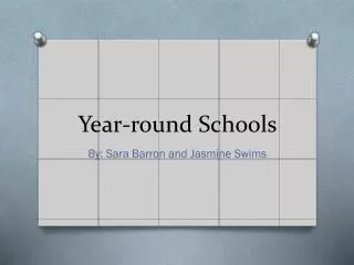 Year-round Schools
