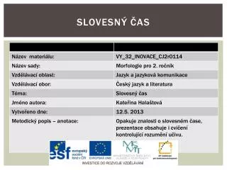 Slovesný čas