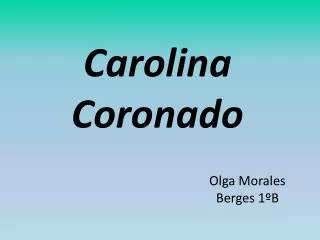 carolina coronado
