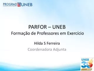 parfor uneb forma o de professores em exerc cio