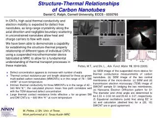 Structure-Thermal Relationships of Carbon Nanotubes
