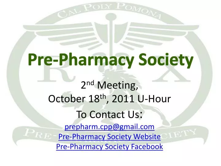 pre pharmacy society