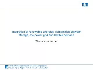 Integration of renewable energies: competition between storage, the power grid and flexible demand