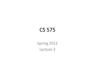 CS 575