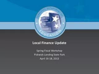 Local Finance Update