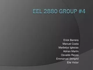 EEL 2880 Group #4
