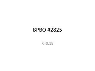 BPBO #2825
