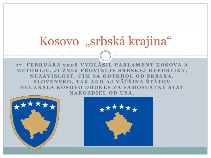 kosovo srbsk krajina