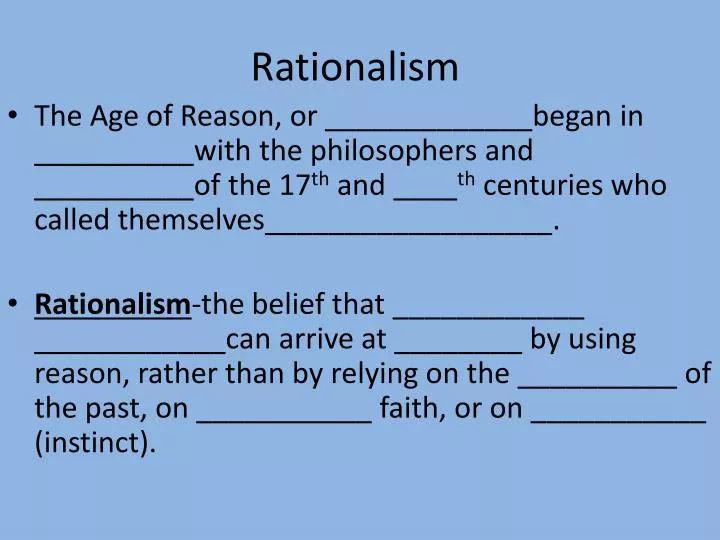 rationalism