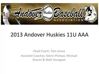 2013 Andover Huskies 11U AAA