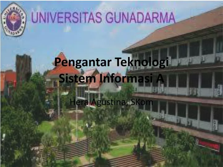 pengantar teknologi sistem informasi a