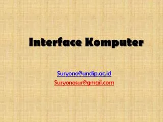Interface Komputer