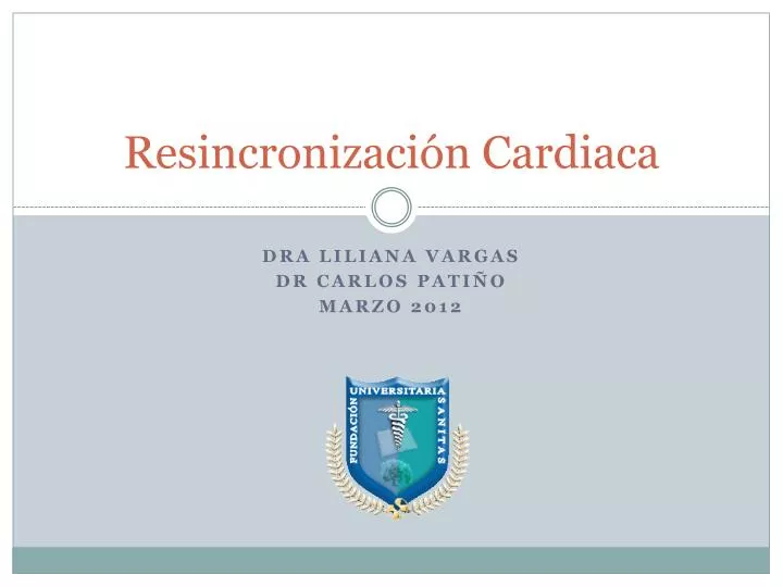 resincronizaci n cardiaca