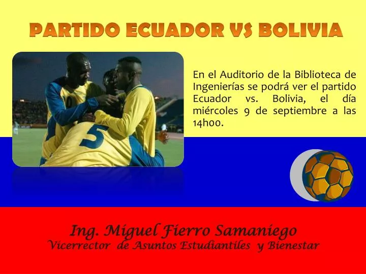 partido ecuador vs bolivia