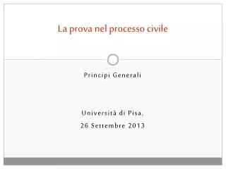 la prova nel processo civile