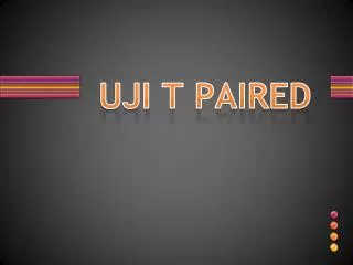 uji t paired