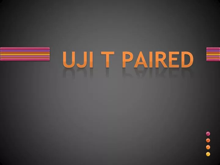 uji t paired