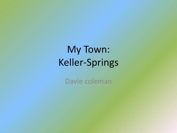 my town keller springs