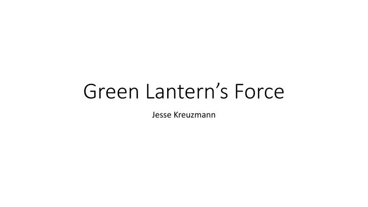 green lantern s force