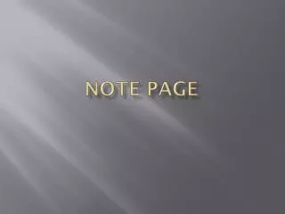 note page