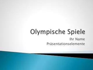 olympische spiele