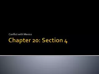 Chapter 20: Section 4