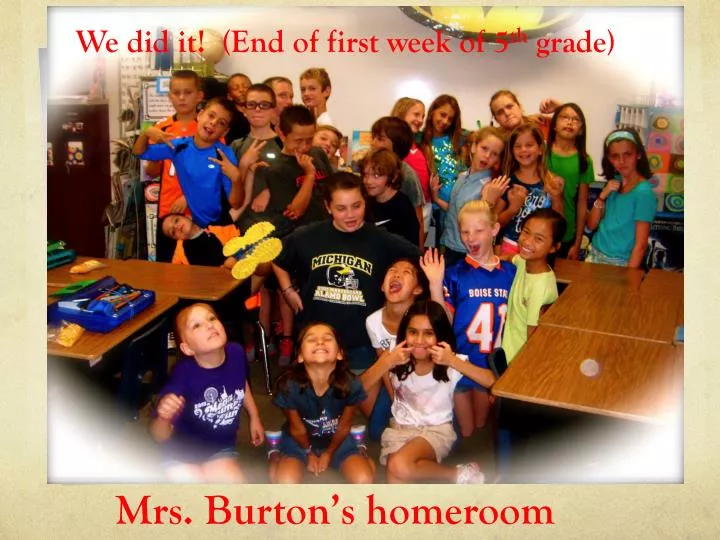 mrs burton s homeroom