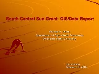 South Central Sun Grant: GIS/Data Report