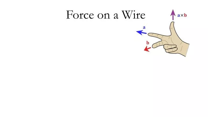 force on a wire