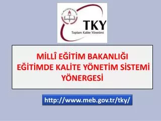 m ll e t m bakanli i e t mde kal te y net m s stem y nerges