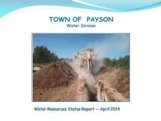 TOWN OF PAYSON Water Division