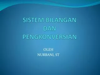 sistem bilangan dan pengkonversian