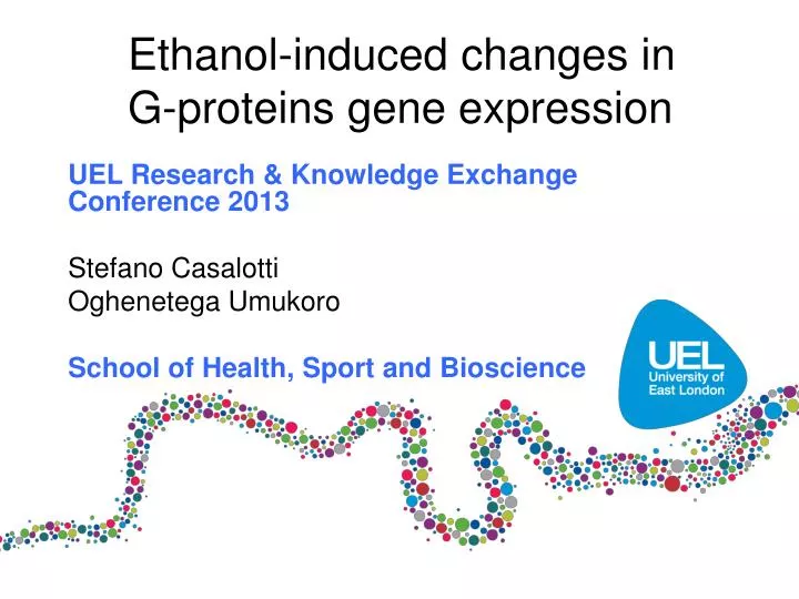 ethanol induced changes in g proteins gene expression