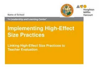 Implementing High-Effect Size Practices
