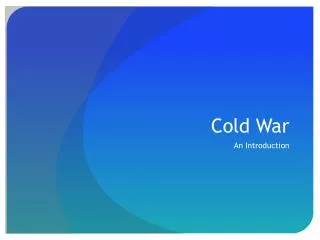 cold war