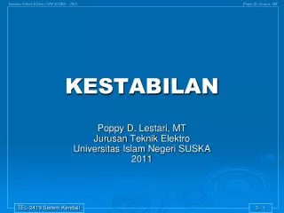kestabilan