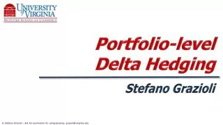 Portfolio-level Delta Hedging