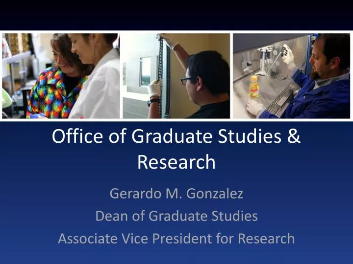 office of graduate studies research