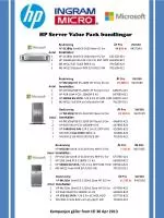 HP Server Value Pack bundlingar - slide 1