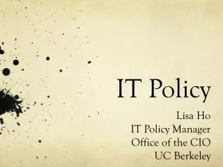 IT Policy