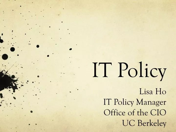 it policy