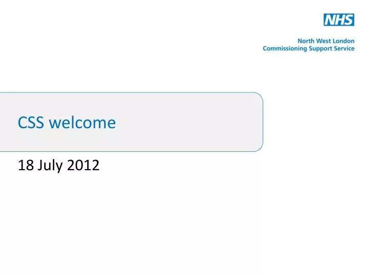css welcome