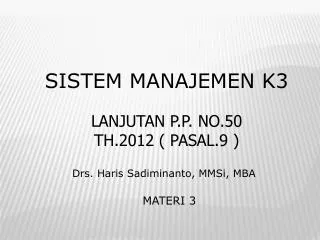 sistem manajemen k3