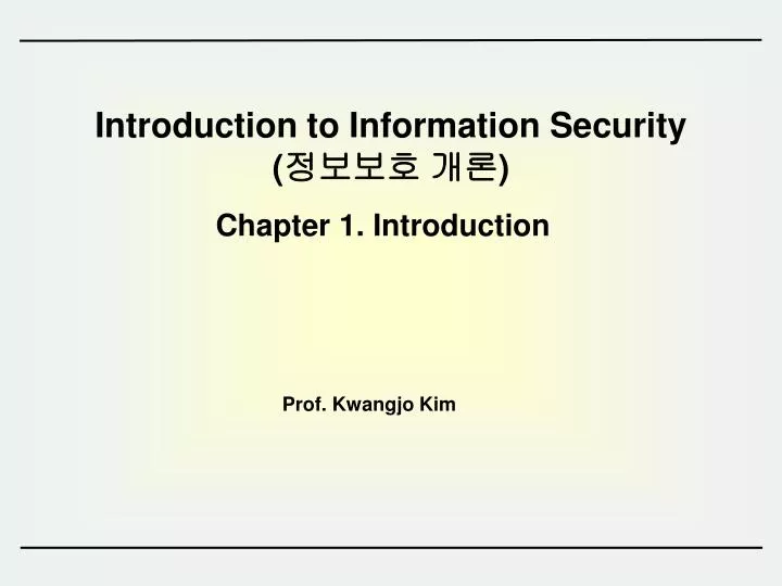 introduction to information security