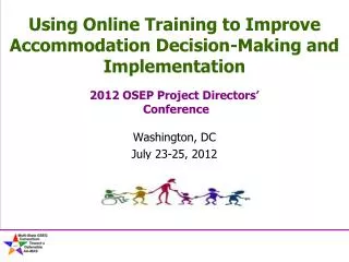 Using Online Training to Improve Accommodation Decision-Making and Implementation