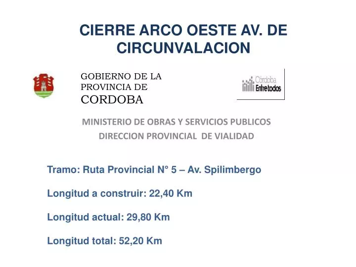 cierre arco oeste av de circunvalacion