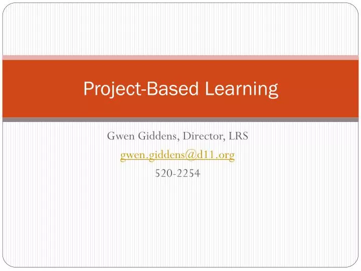 project based learning