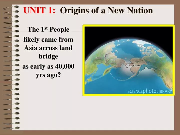 unit 1 origins of a new nation